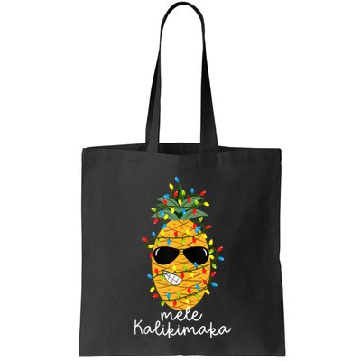 Mele Kalikimaka Pineapple Tree Hawaiian Christmas In July Tank Top Bag