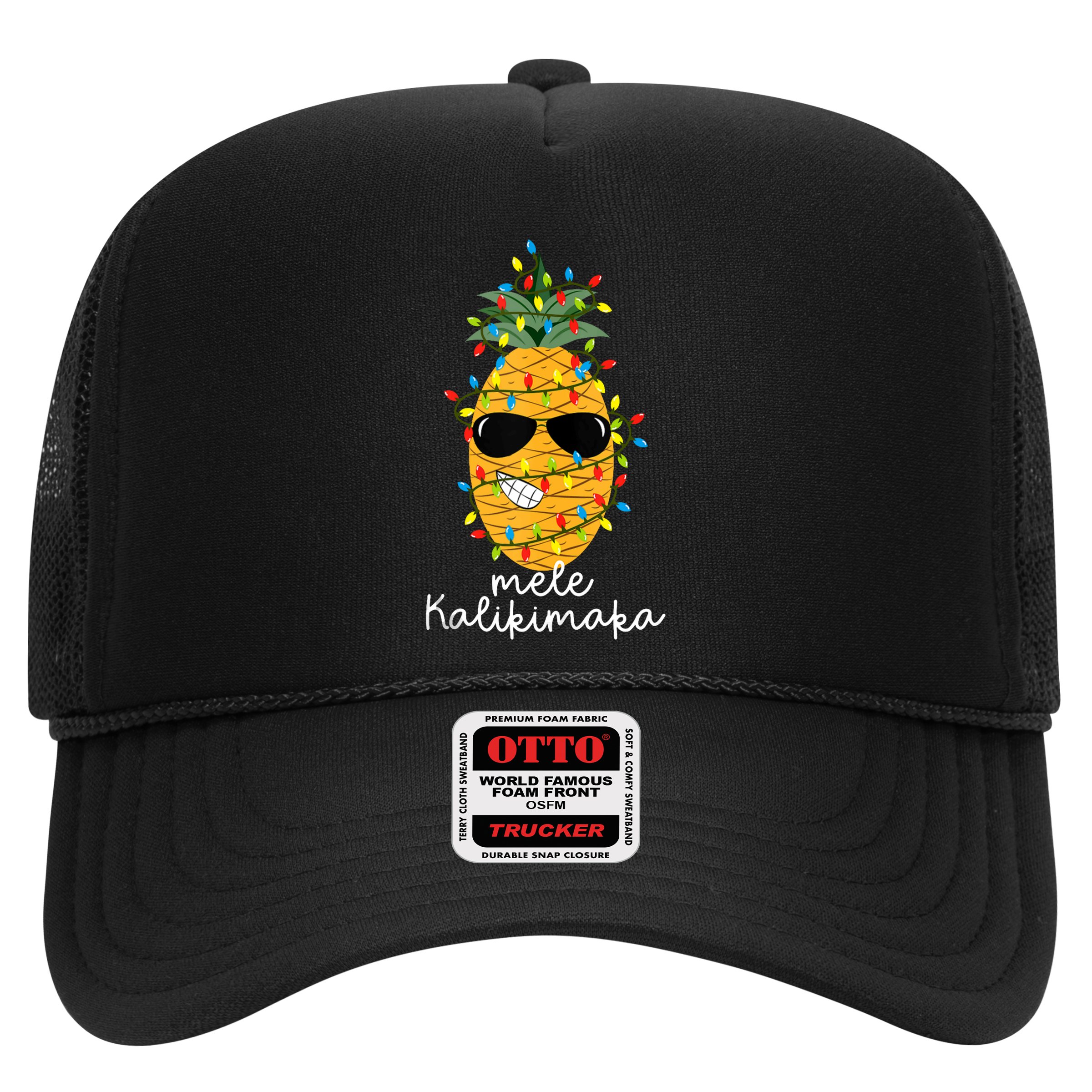 Mele Kalikimaka Pineapple Tree Hawaiian Christmas In July Tank Top Hat
