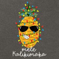 Mele Kalikimaka Pineapple Tree Hawaiian Christmas In July Tank Top Cotton Canvas Backpack