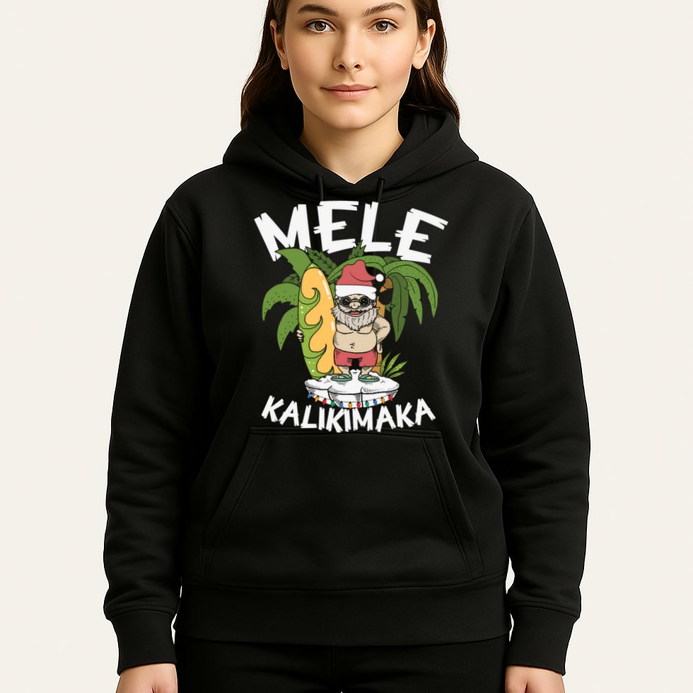 Mele Kalikimaka Palm Tree Hawaiian Christmas In July Hoodie