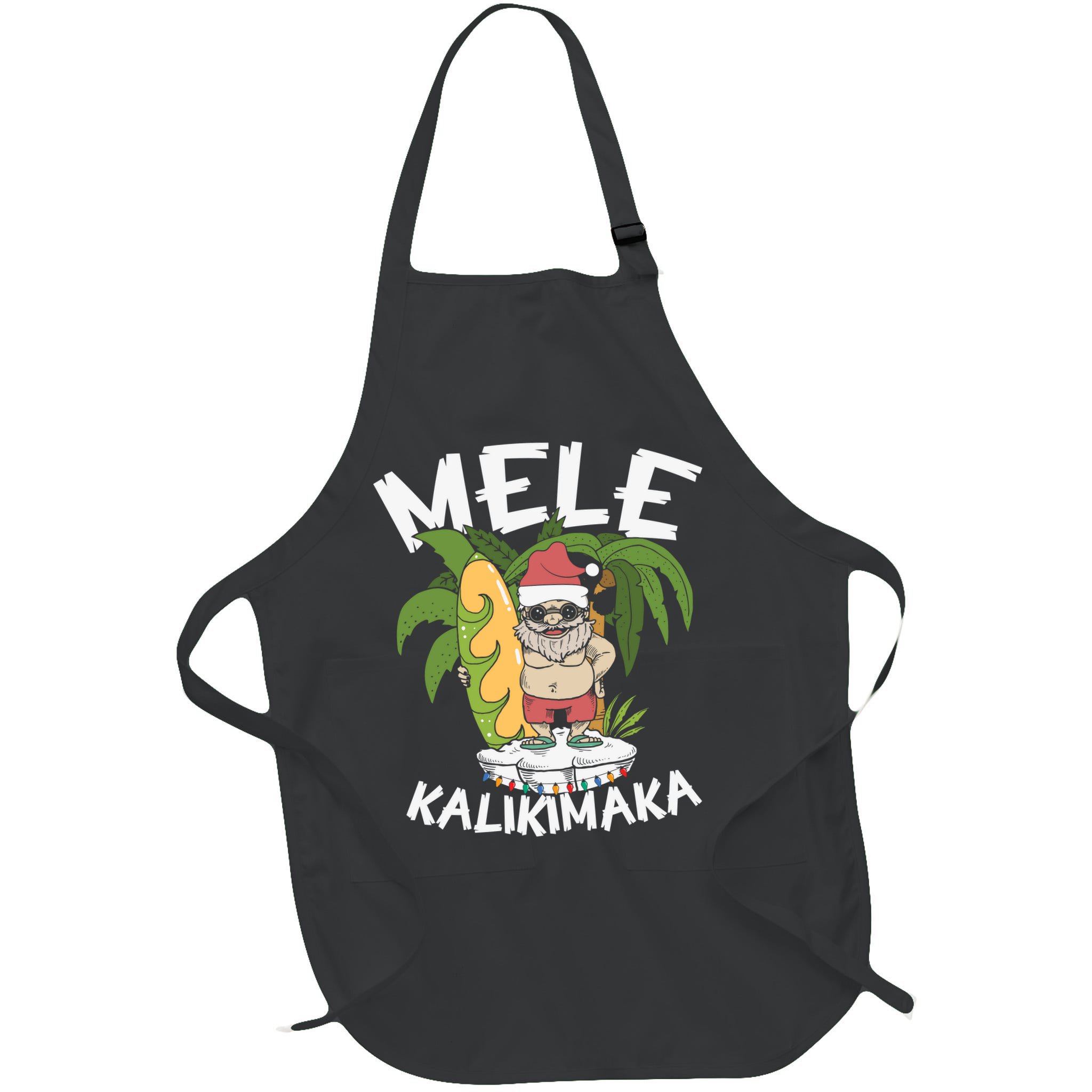Mele Kalikimaka Palm Tree Hawaiian Christmas In July Apron