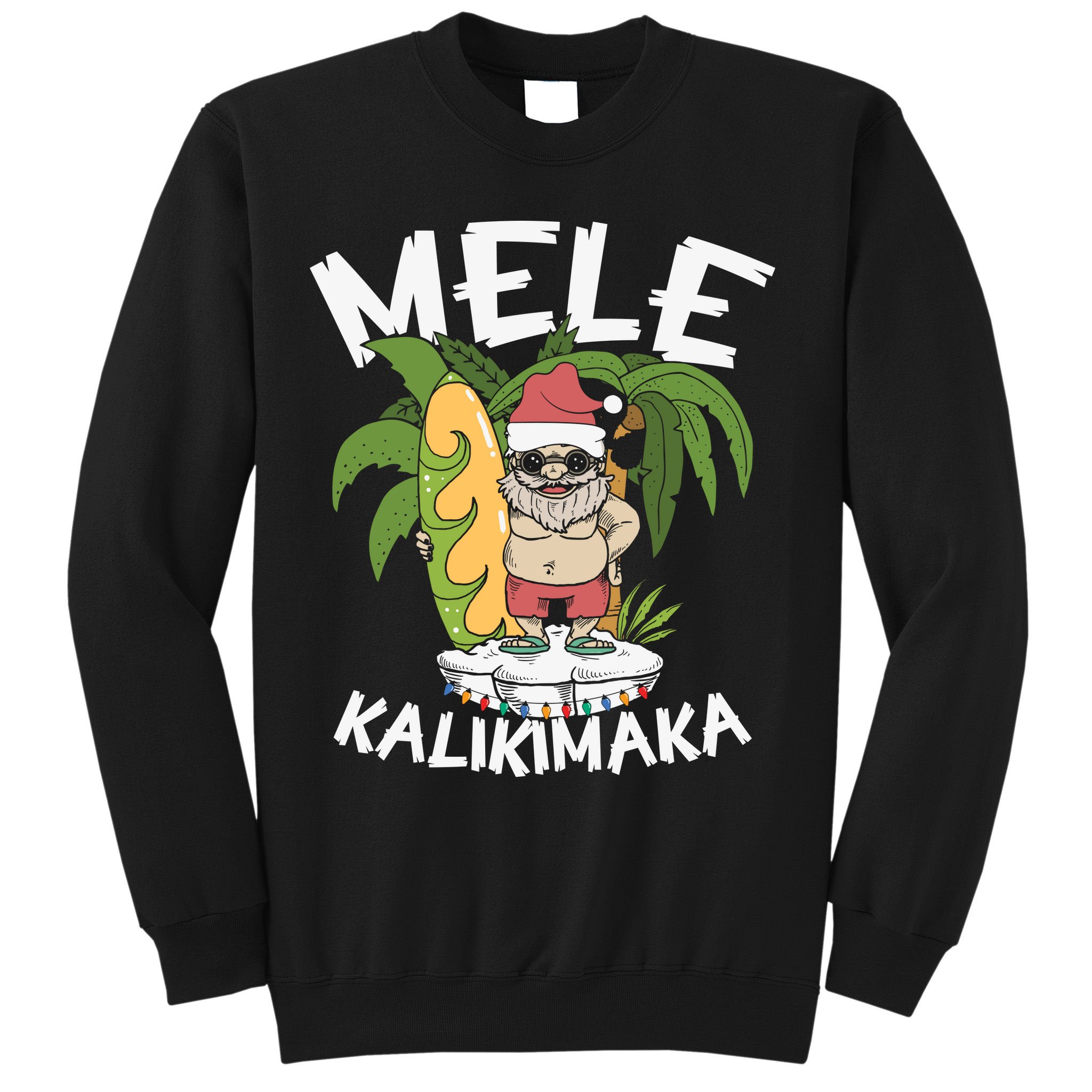 Mele Kalikimaka Palm Tree Hawaiian Christmas In July Sweatshirt