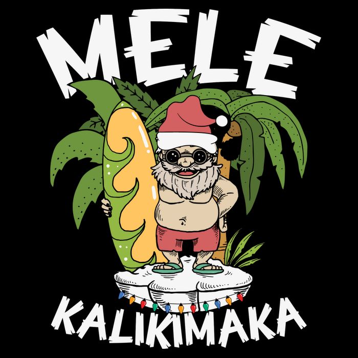 Mele Kalikimaka Palm Tree Hawaiian Christmas In July City Backpack