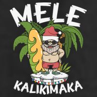 Mele Kalikimaka Palm Tree Hawaiian Christmas In July Beanie