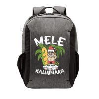 Mele Kalikimaka Palm Tree Hawaiian Christmas In July Vector Backpack