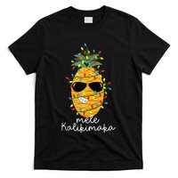 Mele Kalikimaka Pineapple Tree Hawaiian Christmas In July Tank Top T-Shirt