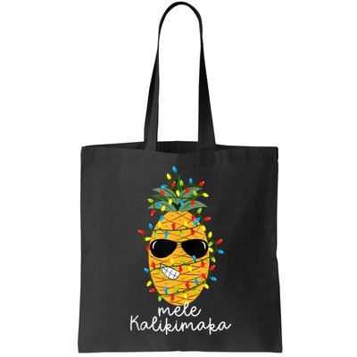 Mele Kalikimaka Pineapple Tree Hawaiian Christmas In July Tank Top Bag