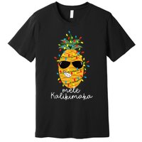 Mele Kalikimaka Pineapple Tree Hawaiian Christmas In July Tank Top Premium T-Shirt