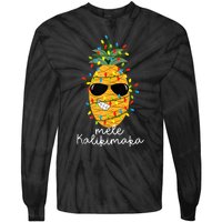 Mele Kalikimaka Pineapple Tree Hawaiian Christmas In July Tank Top Tie-Dye Long Sleeve Shirt