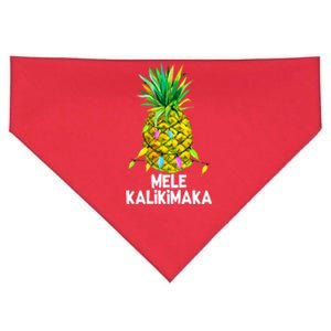 Mele Kalikimaka Pineapple Christmas Lights USA-Made Doggie Bandana