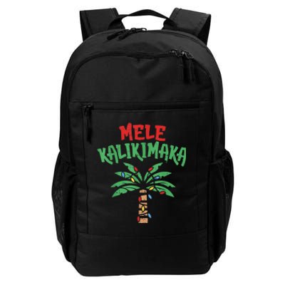 Mele Kalikimaka Palm Tree Shirts Hawaiian Christmas In July Daily Commute Backpack