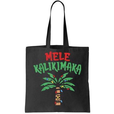 Mele Kalikimaka Palm Tree Shirts Hawaiian Christmas In July Tote Bag