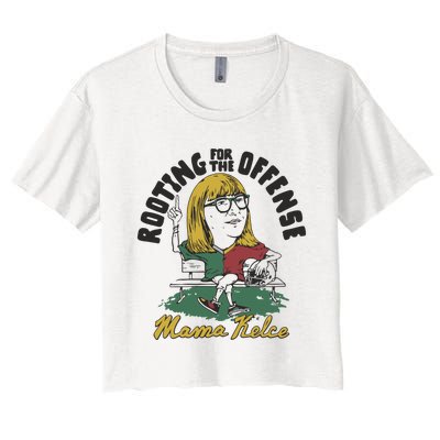 Mama Kelce Rooting For The Offense Women's Crop Top Tee