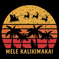 Mele Kalikimaka Retro Hawaiian Christmas Family Vacation Great Gift Bucket Hat