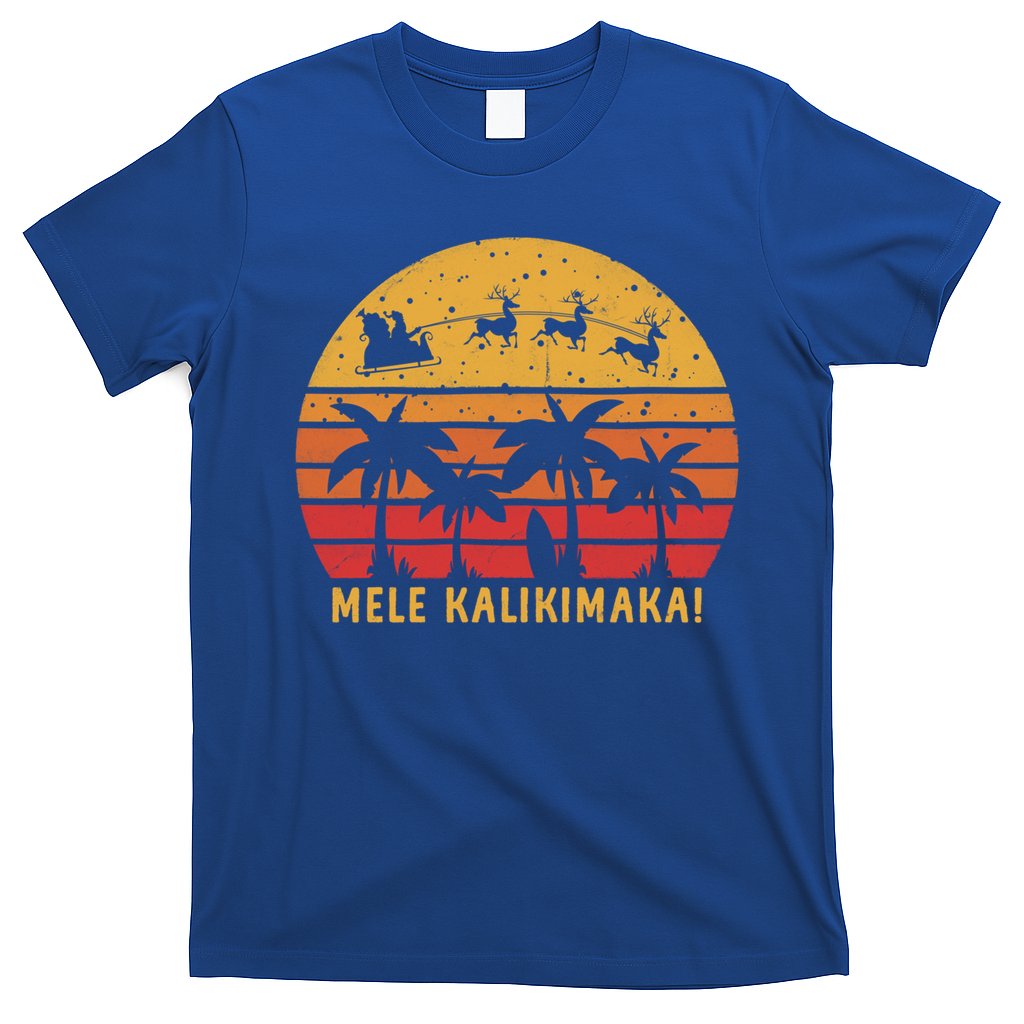 Mele Kalikimaka Retro Hawaiian Christmas Family Vacation Great Gift T-Shirt