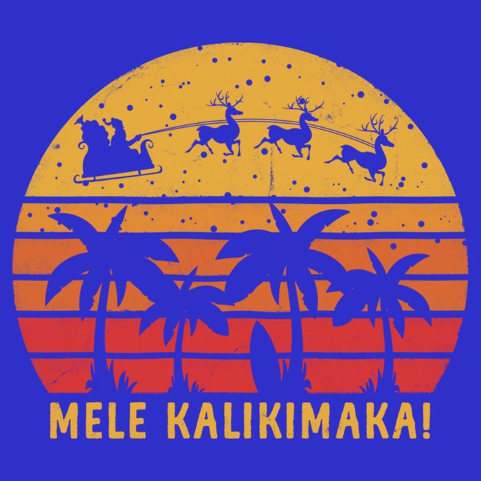 Mele Kalikimaka Retro Hawaiian Christmas Family Vacation Great Gift Button