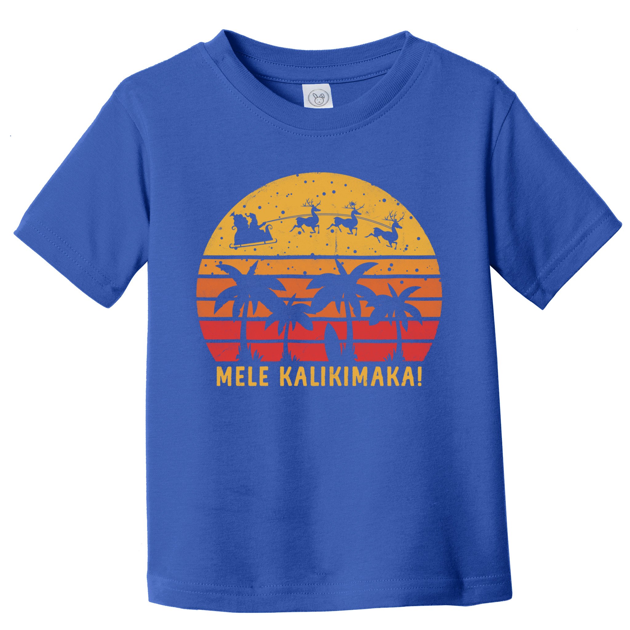 Mele Kalikimaka Retro Hawaiian Christmas Family Vacation Great Gift Toddler T-Shirt