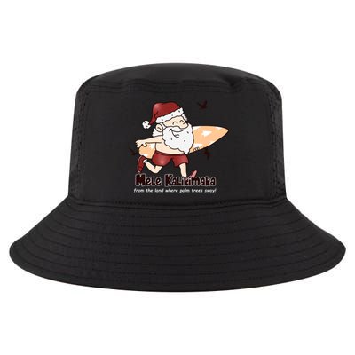 Mele Kalikimaka Santa Claus Surfing Palm Trees Christmas Cool Comfort Performance Bucket Hat