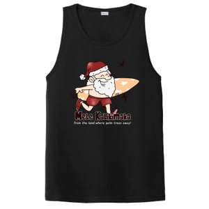 Mele Kalikimaka Santa Claus Surfing Palm Trees Christmas PosiCharge Competitor Tank