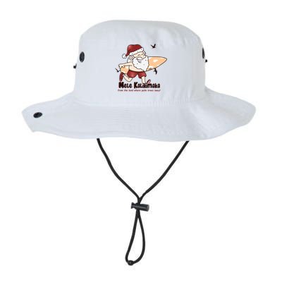 Mele Kalikimaka Santa Claus Surfing Palm Trees Christmas Legacy Cool Fit Booney Bucket Hat