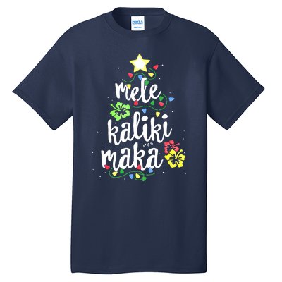 Mele Kalikimaka Shirt For Women Hawaiian Hawaii Christmas Tall T-Shirt