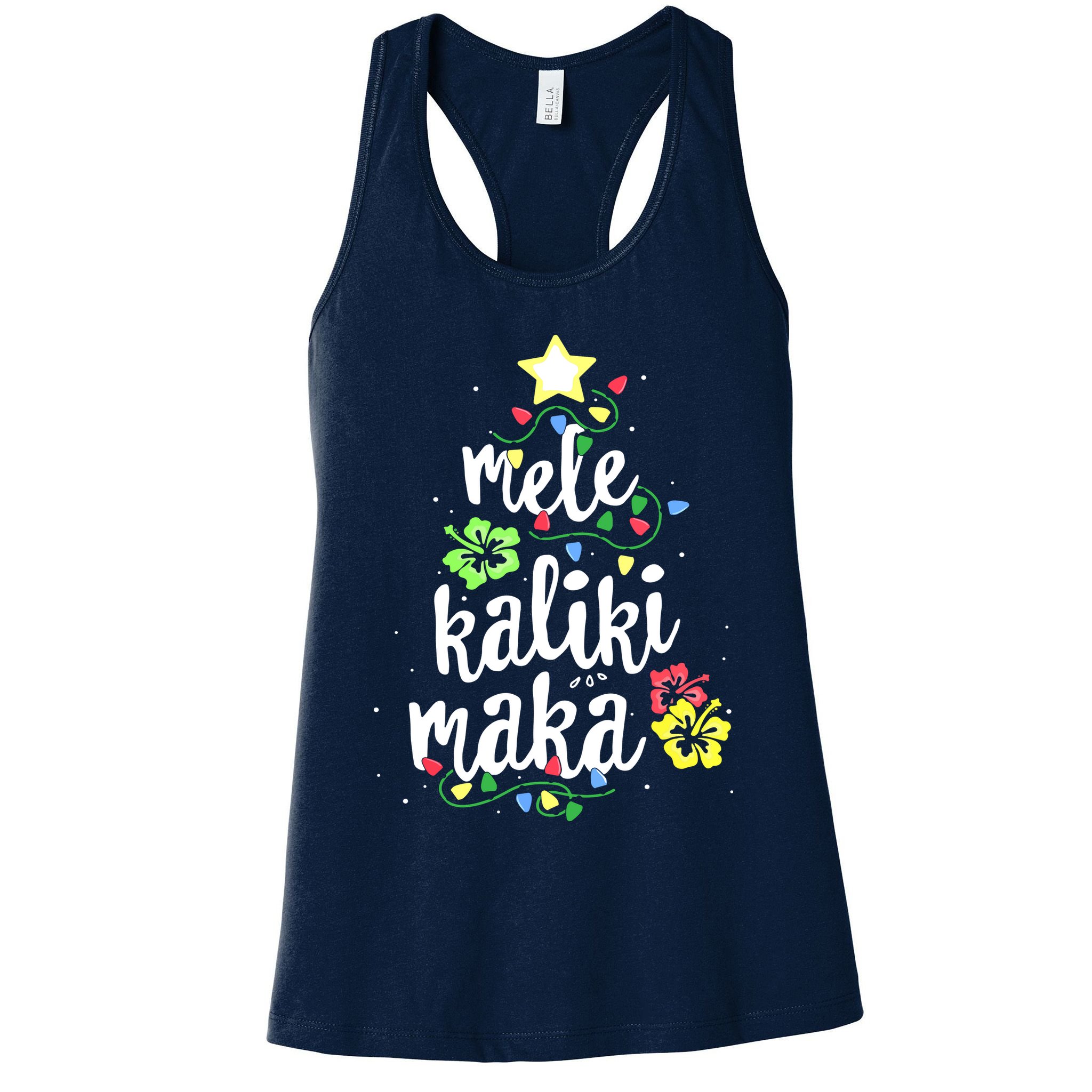 Mele Kalikimaka Shirt For Women Hawaiian Hawaii Christmas Womens Tank Top