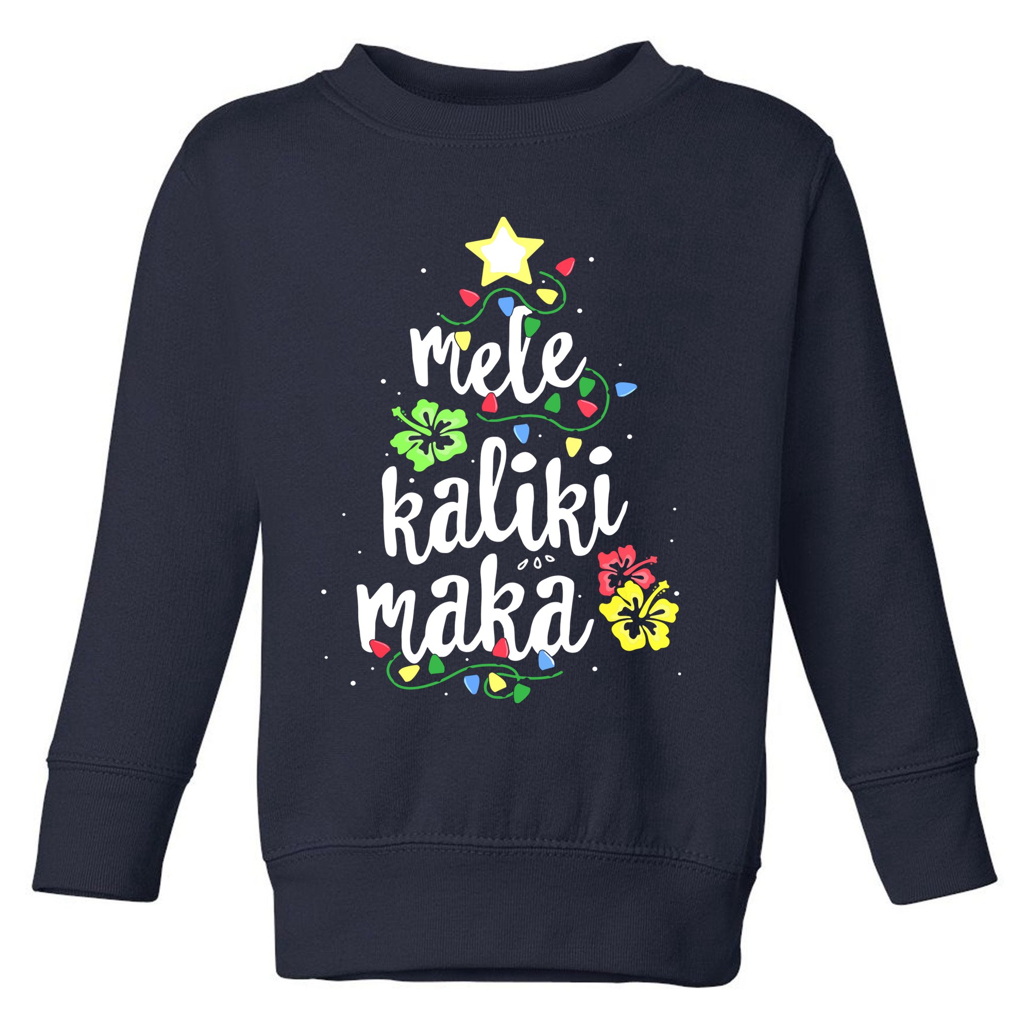 Mele Kalikimaka Shirt For Women Hawaiian Hawaii Christmas Toddler Sweatshirt