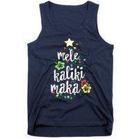 Mele Kalikimaka Shirt For Women Hawaiian Hawaii Christmas Tank Top