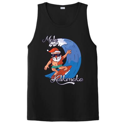 Mele Kalikimaka Surfing Papa Mele Father Christmas Cute Gift PosiCharge Competitor Tank