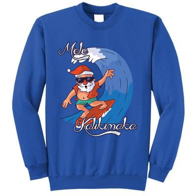 Mele Kalikimaka Surfing Papa Mele Father Christmas Cute Gift Sweatshirt