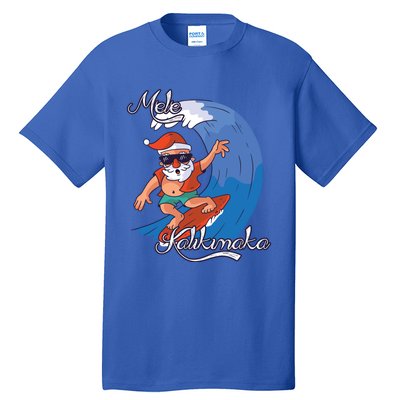 Mele Kalikimaka Surfing Papa Mele Father Christmas Cute Gift Tall T-Shirt