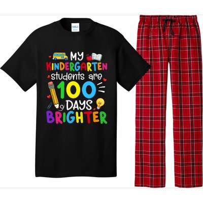 My Kindergarten Students Are 100 Days Brighter 100th Day Cool Gift Pajama Set