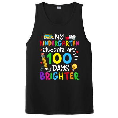 My Kindergarten Students Are 100 Days Brighter 100th Day Cool Gift PosiCharge Competitor Tank