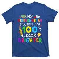 My Kindergarten Students Are 100 Days Brighter 100th Day Cool Gift T-Shirt