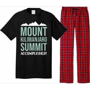 Mount Kilijaro Summit Accomplished Hiking Meaningful Gift Pajama Set