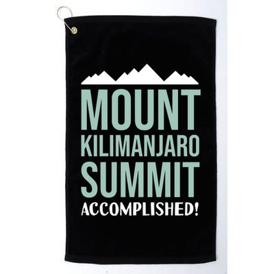 Mount Kilijaro Summit Accomplished Hiking Meaningful Gift Golf Towel