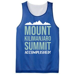 Mount Kilijaro Summit Accomplished Hiking Meaningful Gift Mesh Reversible Basketball Jersey Tank