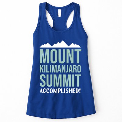 Mount Kilijaro Summit Accomplished Hiking Meaningful Gift Womens Tank Top