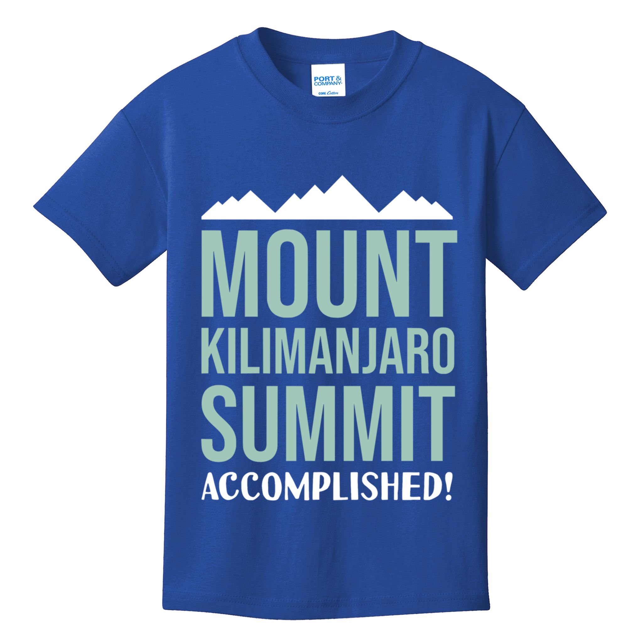Mount Kilijaro Summit Accomplished Hiking Meaningful Gift Kids T-Shirt