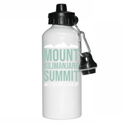 Mount Kilijaro Summit Accomplished Hiking Meaningful Gift Aluminum Water Bottle