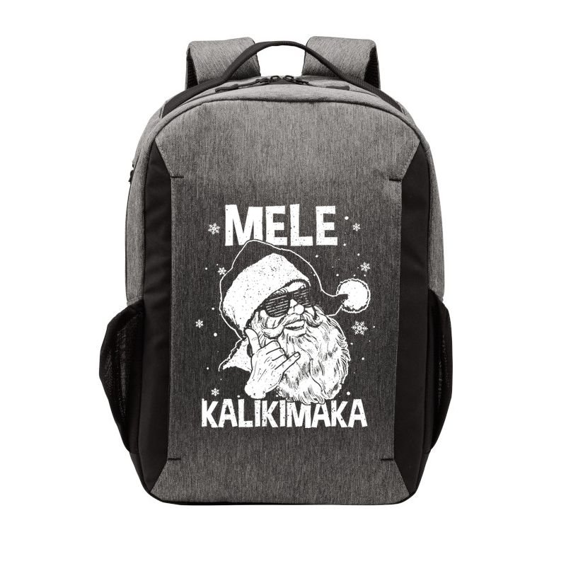 Mele Kalikimaka Santa Claus Shaka Hawaiian Christmas Hawaii Vector Backpack