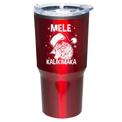 Mele Kalikimaka Santa Claus Shaka Hawaiian Christmas Hawaii Tumbler