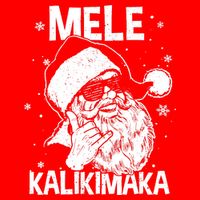 Mele Kalikimaka Santa Claus Shaka Hawaiian Christmas Hawaii Womens Tank Top