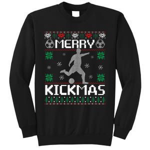 Merry Kickmas Soccer Player Sports Ugly Christmas Sweater Sweatshirt