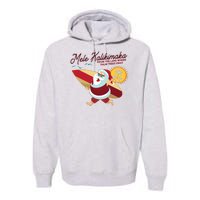 Mele Kalikimaka Surfer Santa Claus Premium Hoodie