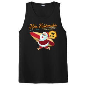 Mele Kalikimaka Surfer Santa Claus PosiCharge Competitor Tank