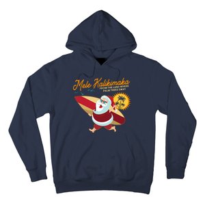 Mele Kalikimaka Surfer Santa Claus Hoodie