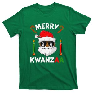 Merry Kwanzaa Santa Black Christmas African American T-Shirt