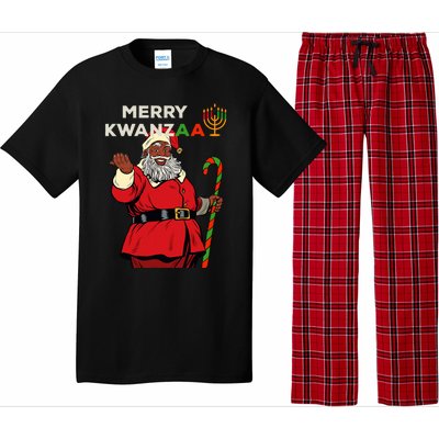 Merry Kwanzaa Santa Black Christmas African American Pajama Set