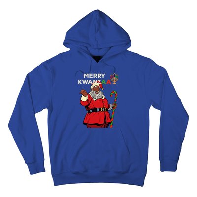 Merry Kwanzaa Santa Black Christmas African American Hoodie